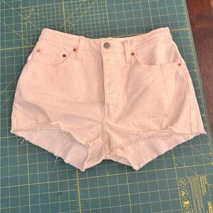Levi's Women's Off-White Jean Shorts